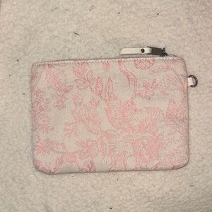 Elegant Pink Floral Women's Pouch